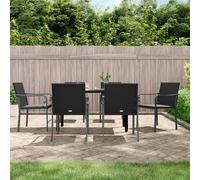 2025 cloris Ensemble de meubles de jardin Balcon Ensemble de 7 pièces de jardin avec coussins Poly rotin et acier - Ensemble de meubles de jardin Sale2988018 4parcel