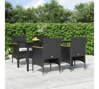 2025 cloris Ensemble de meubles de jardin Ensemble de meubles de balcon Ensemble de 5 pièces de jardin avec coussins Noir - Ensemble de meubles de jardin Sale3333790 2parcel