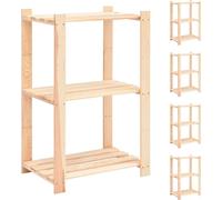 2025 cloris Étagères de stockage 3 étagères 5 pièces 60x38x90cm pin massif 150kg - Systèmes de stockage et d'étagères Sale4855452 5parcel