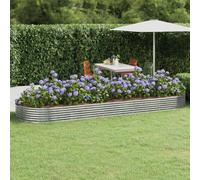 2025 cloris Lit surélevé Acier galvanisé 450x140x36 cm Argenté - Parterres Sale1710964 1parcel