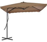 2025 cloris Parasol avec mât en acier 250x250 cm Taupe - Parasols Sale4250719 1parcel