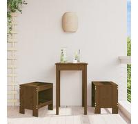 2025 cloris Tabouret de jardin 2 pcs. Marron miel 40x36x45 cm Pin massif - Chaises de jardin Sale7427665 1parcel