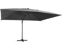 2025 Parasol moderne avec éclairage LED Mât en aluminium 400x300 cm Anthracite - Parasols,Design 5062272 1parcel