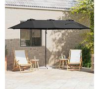 2025 Pergola moderne de jardin en porte-à-faux Noir 372 x 198 x 243 cm - Parasols,Design 6406538 1parcel