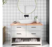2025 Plan de toilette moderne brun clair 120x60x(2-4) cm Bois massif traité - Jardin & Bricolage,Design 2864761 1parcel