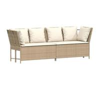 ""2025 Remise""Canapé d'angle extérieur, Canapé de jardin, avec coussins, beige ,résine tressée - 1parcel SJ7202898