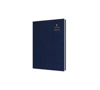 Collins Debden Agenda de bureau 2026-2027 13 mois A5 1 jour par page avec rendez-vous Bleu (52M.60-2627)
