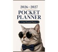2026-2027 Pocket Planner: Cute Cat 2-Year Personal Organizer for Daily Planning, Scheduling & Productivity