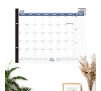 2026-2027 Wall Planner Calendar, 18-Month Time Management Planner, 56x43cm Academic Wall Planners For Office & Home, Year Planners 2026-2027 Ideal For Teachers And Work & Family Planning Landscape