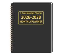 2026-2028 Planificateur mensuel, planificateur de 3 ans - Planificateur de plusieurs années,Agenda du cahier Datebook for School College Business Home Office Work Organisation quotidienne