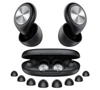 2026 Bouchon d'oreille pour dormir, 45dB boule quies réutilisables réduisant le bruit pour dormir, doux et réutilisables, bons pour dormir, voyager, se concentrer, concerts (Noir)