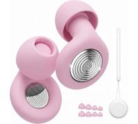 2026 Bouchon d'oreille pour Dormir, Anti-Bruit 45dB, Bouchons Réutilisables en Silicone Souple et Ergonomiques, Boule Quies, 4 Tailles (XS/S/M/L) Pour Dormir/Voyager/Se Concentrer/Concert - Rose