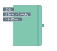 2026 Brunnen Calendrier-livre Kompagnon 791 66 A5 vert clair