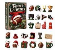 2026 Christmas Rugby Advent Calendarr - 2D Acrylic Football Ornament | Kick Off The Holidays With This 2026 Christmas Rugby Advent Calendarr Featuring 2D Flat Acrylic Football Ornaments For Home