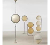 2026 Creative E27 lampe de bureau LED métal Chrome lumière salon chambre d'hôtel blanc acrylique boule lumières maison Art déco Art lampadaire Yellow Acrylic
