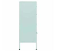 2026 d'été@ Commode Armoire de chambre - JILL'S - Buffet bas - Vert menthe 80x35x101,5cm Acier LH4229