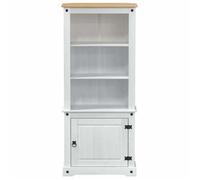 2026 d'été@ Haut Armoire Contemporain - Highboard/Commode haute/Vaisselier - Blanc 74x38x170cm Pin massif LH2810