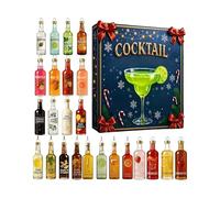 2026 Évent De Cocktails, Décoration De Noël En Acrylique, 26x18x3cm, Calendrier D'ornement Sur Le Thème Des Boissons, Décoration À Rebours De Cocktails, Boucle De Suspension Facile, Pour La Porte D'en
