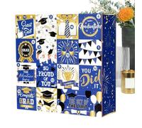 2026 Graduation Party Card Box, Advent Graduation Boxs | 2026 Self-Assembly 16-Day Countdown | Grad Congratulation Packaging Inner Box For Graduates Students High School College Party Ceremony