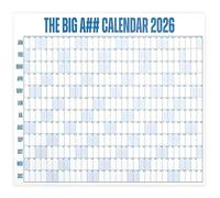 2026 Grand Calendrier Mural EffaçAble à Sec A## Offrant Une Vue,Big Ass Calendar 2026,Planificateur Murals,Calendrier Mural Xxl 2026,Calendriers Geant Stylo Et éTiquette Gratuits（Bleu）