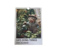 2026 Horaire De Chat Drôle Mignon - Calendrier Des Chats Artistiques | Calendrier Mural De Chaton | Animal Monthly Wall Planner | Funny Monthly Planner Cats Art For Friends Family Schedule Family Home
