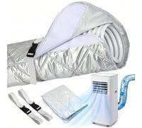 2026 Isolation Tuyau Climatiseur Mobile, 155 x 60cm Gaine Isolante Climatisation Avec 2 Sangles Ajustables, Tuyau de 13-15 cm de Diamètre, Usage Domestique Intérieur en été (1 Set)