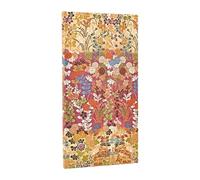 2026 Kara-ori Pink (Japanese Kimono) Slim 12-month Horizontal Hardcover Flexi Dayplanner 2026 (Elastic Band Closure)