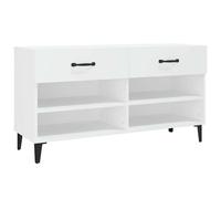 "2026 Moderne" Armoire à chaussures Blanc 102x35x55cm Bois composite - Étagères à chaussures CC927880