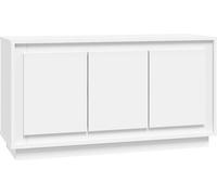"2026 Moderne" Buffet blanc 102x35x55 cm Bois composite - Commodes - Meubles design 9574097