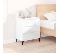 "2026 Moderne" Buffet blanc brillant 60x35x70cm Bois composite - Commodes Meubles design 5436118