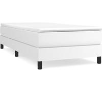 "2026 Moderne" Cadre de lit Boxspring Blanc 90x200 cm Similicuir - Cadre de lit Lits Classiques - Meubles Design 3381462
