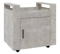 "2026 Moderne" Chariot de bureau gris béton 60x45x60 cm Bois composite - Plateaux - Meubles design 6572034