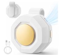 2026 New Portable Mini Clip On Cooling Fan, Portable Silent Mini Blast Cooling Fan Clip, 360° Mini Ventilateur à Pince, Ventilateur silencieux sans pales avec clip de taille pour voyage bureau (Blanc)