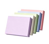 2026 Notes autocollantes avec son propre logo | Impression individuelle en quatre couleurs vives extra fortes idéales pour les étudiants de bureau (Multicolore 3, taille unique)