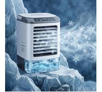 2026 Nouveauté Climatiseur Mobile 4 Vitesses sans Évacuation, Moule à Glaçons/Brumisation/LED 7 Couleurs/Réservoir 900ml Dupcheliry