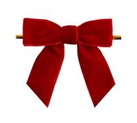 2026 Petits nœuds en velours comme décoration de Noël, nœuds en velours mignons comme décoration d'intérieur pour cheminée, couronne, pot, plante suspendue, mur (A, 8 cm)