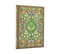 2026 Poetry in Bloom Midi 12-month Vertical Hardcover Flexi Dayplanner 2026 (Elastic Band Closure)