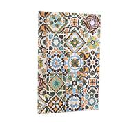 2026 Porto (Portuguese Tiles) Maxi 12-month Vertical Hardcover Flexi Dayplanner 2026 (Elastic Band Closure)
