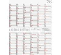2026 Rido Calendrier à affiches vertical 700×900 mm