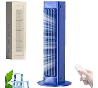 2026 Upgrade Portable Air Conditioner With Remote Control,Cooling Fan With 3 Speeds & Led Touch Screen, Usb Charging Air Fan For Bedroom Office Home (Blue)