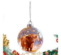2026 Wildlife Wonders Ornement De Noël, Boule De Verre en Animal 3D Mignonne, Décorations De Boules d'arbre De Noël pour Porte D'entrée, Escalier, Couronne Murale De Cheminée