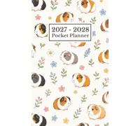 2027-2028 Pocket Planner: Small 2-Year Calendar Organizer from January 2027 to December 2028 with Adorable Guinea Pig Cover for Daily Planning, Appointments & Goals