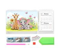 2027 2028 Rhinestone Art Calendar DIY Craft Kit | Creative Monthly Planner With Sparkling Gem Designs Handmade Activity Supplies For Adults Teens Home Office Desk Organization