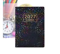 2027 Daily Planner A7 Small Monthly Smooth Writing Appointment Agenda | 2027 Day Planner Book Calendar for Teacher Home School College Dorm Office Travel Business Trip