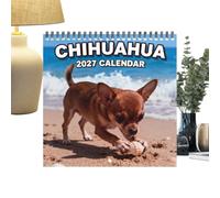 2027 Dog Calendar Funny Cute Wall Planner Yearly Organizer Schedule Guide | Thick Paper Seasonal Dates Home Office Desk Tracking Appointment Reminder Notes Holidays Events Planning Pages Household