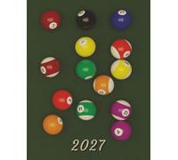 2027: Large Monthly Calendar Planner - Pool Table