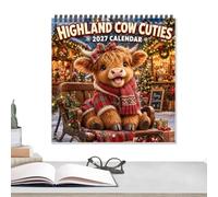 2027 Wall Calendar - Cute Animal Print, Spiral Bound Monthly Planner Decor | Animal Calendar - Funny Wall Planner for Home Office Organization | 2027 Monthly Schedule with Spiral Binding, Printed Pages,