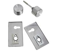 2036021 Ensemble bouton sur plaque horizontale inox brossé