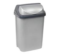 2053712 Roll-Top Poubelle Plastique Argent-Anthracite 25 L 6291