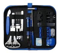 208 pièces Kit d'outils de réparation de montre, outils de réparation de montre professionnels, kit d'outils de remplacement de pile de montre, kit d'outils de barre à ressort professionnel, kit d'out